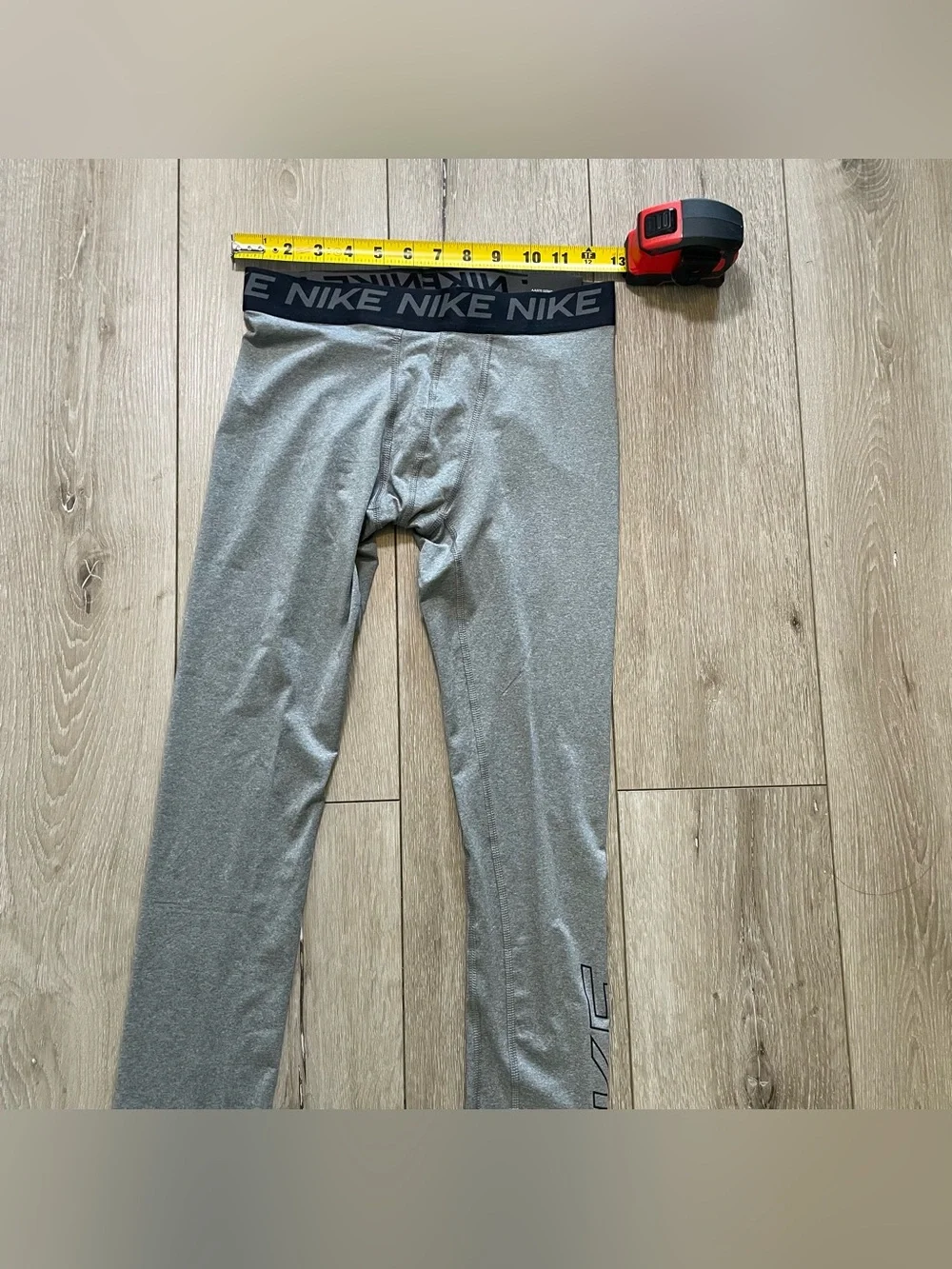 Nike Pro Boys Large Gray Compression Tights‎ | Dri-FIT Athletic Leggings
